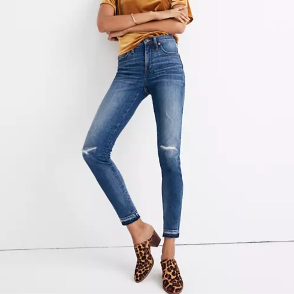 Madewell high-rise skinny jeans in york wash